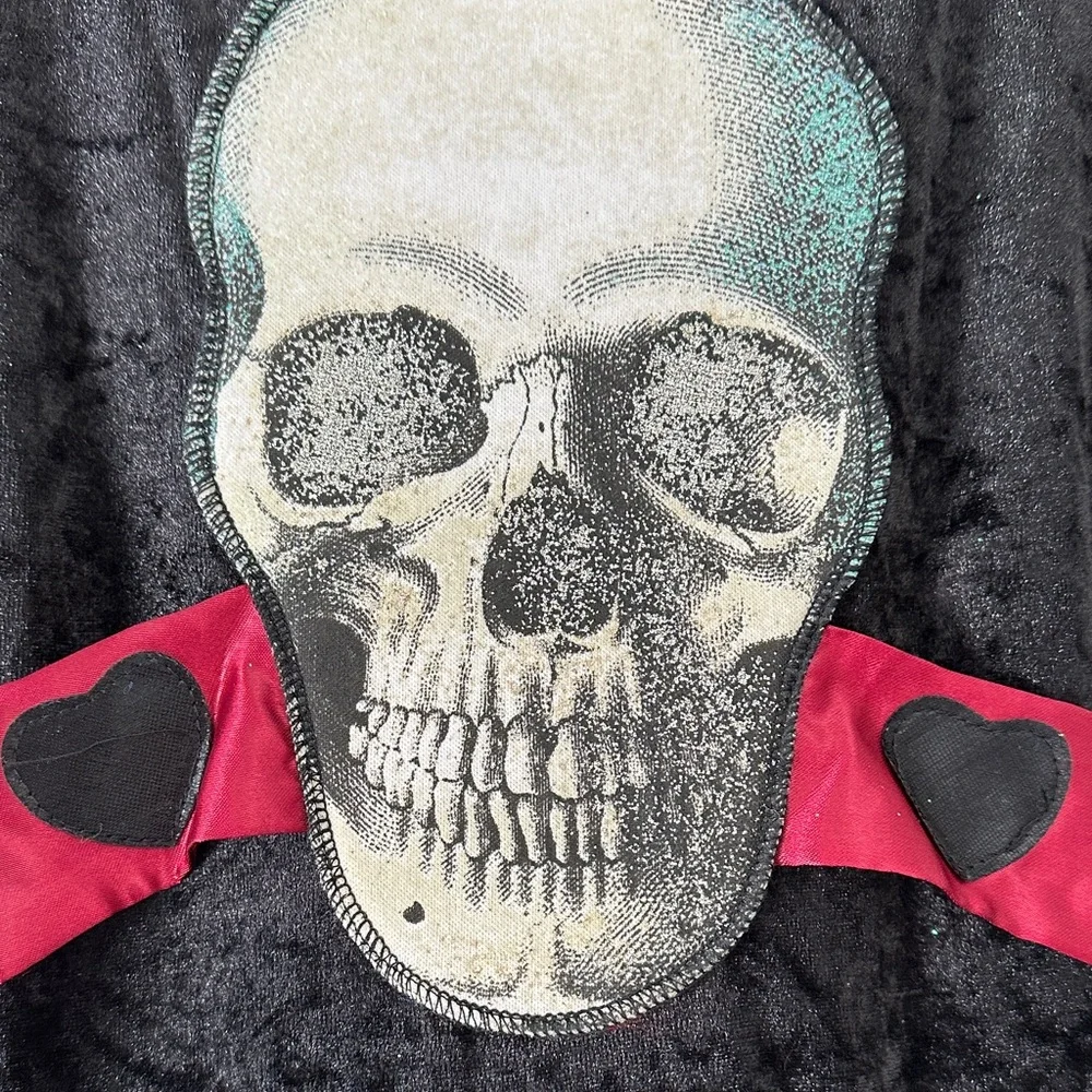 Chilling Skull Kids Costume - Black, red and White - Picture 4 of 6